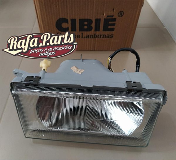 Farol Lado Direito 26 CM Cibié Assimétrico - Gol Gts/Gti 87/90/Voyage