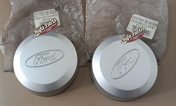 Par Calota Centro Roda Original Glicério Ford - Belina 4x4 e Pampa 4x4