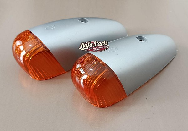Par Lente Lanterna Teto Original IAM - Caminhão Mercedes 1111/1113 (Laranja)