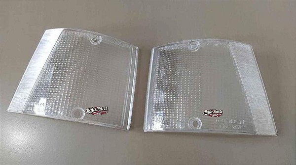 Par Lente Lanterna Seta C/ Logo Fiat Cristal - Fiat 147/Spazio