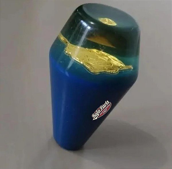 Manopla Bola Câmbio Original Policristal Azul - Fusca