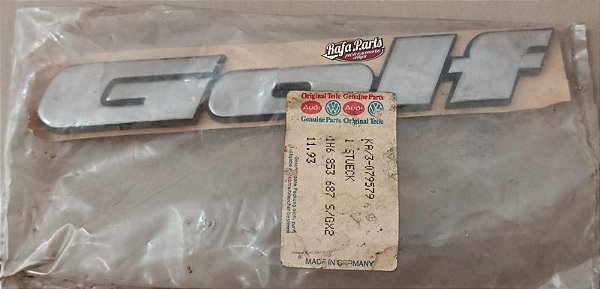 Emblema Tampa Traseira Original VW - Golf Mk3 93/98 Gti/Glx