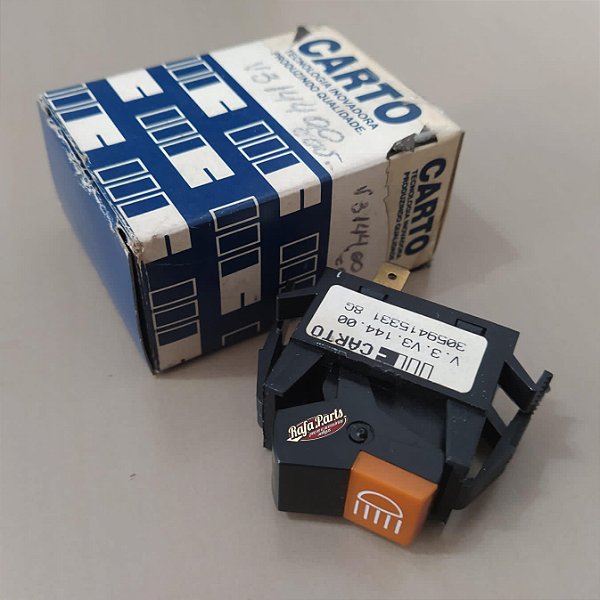 Botão Farol Milha Original Carto - Gol Gt/Voyage/Passat 80/86