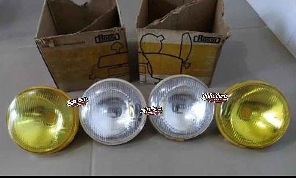 Kit Com 4 faróis Rossi H1/H4 novo para VW e Ford.