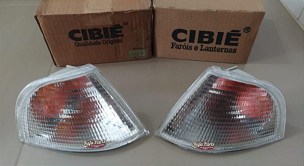 Par Lanterna Pisca/Seta Cibié Cristal - Monza 91/96 Tubarão