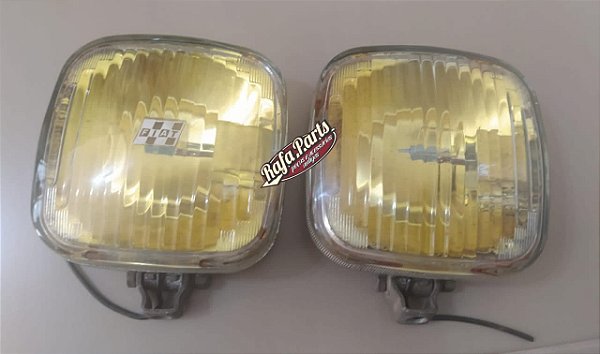 Par Farol Milha Auxiliar Amarelo - Fiat 147 Rallye/Fiat Antigo (Ler Anúncio)