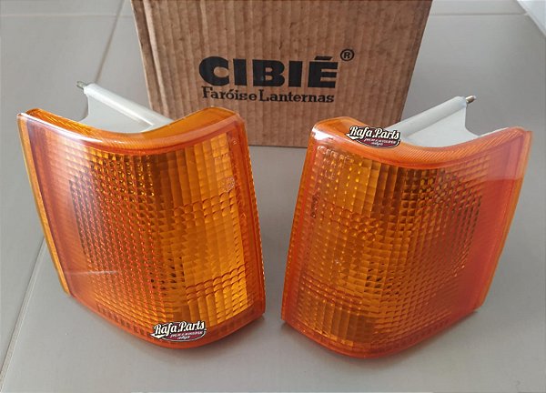 Par Lanterna Seta/Pisca Cibié Âmbar (não tem logo GM) - Opala/Caravan 88/92