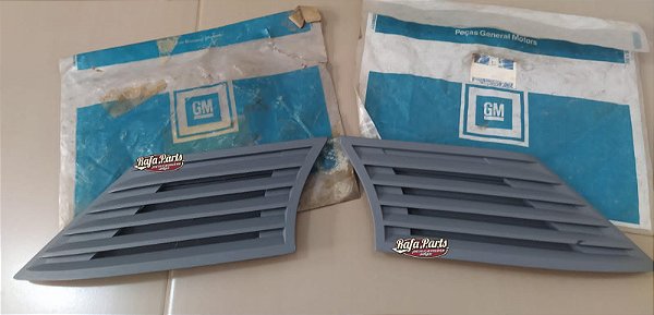 Par Grade Coluna Lateral Traseira Cinza Original GM - Monza 83/90