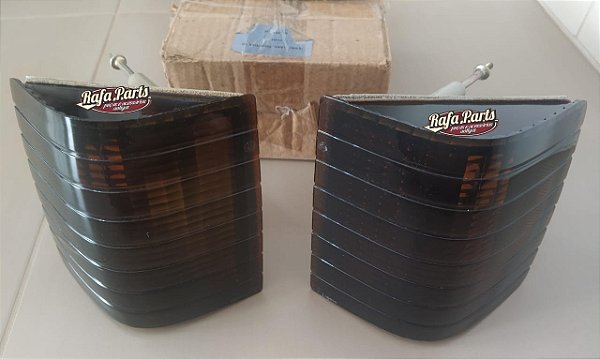 Par Lanterna Seta/Pisca Original Fumê - Opala 80/87 e D20 (LER ANÚNCIO)
