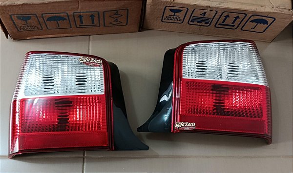 Par Lanterna Traseira Original Carto - Fiat Uno 04/13