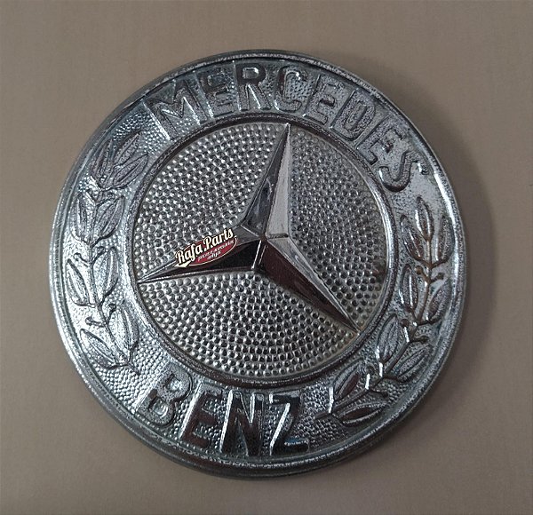 Emblema Original Caminhão Mercedes Lp 321 1111 E 1113 Prateado (Usado)