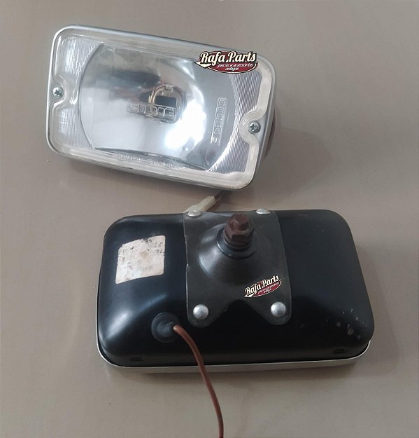 Par Farol Milha Original Cibié Serra 2 C/ Suporte Fixo Atrás Transparente (Usado)