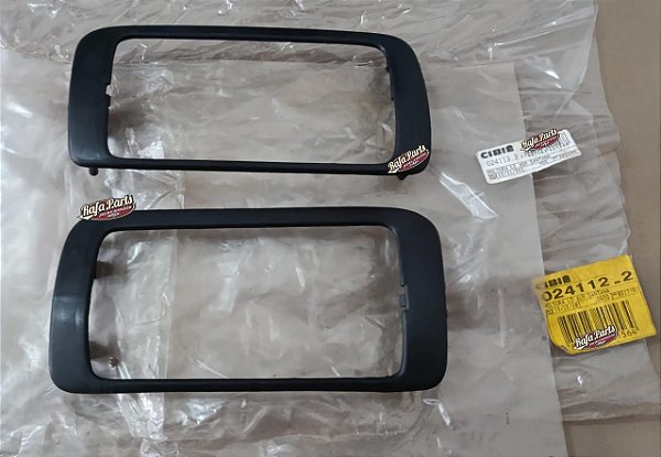 Par Aro Moldura Farol Milha Original Cibié Preto - Santana 91/97