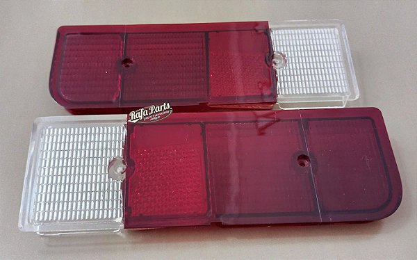 Par Lente Lanterna Traseira Original Bianco Savino Rubi Bicolor - Chevette 73/79