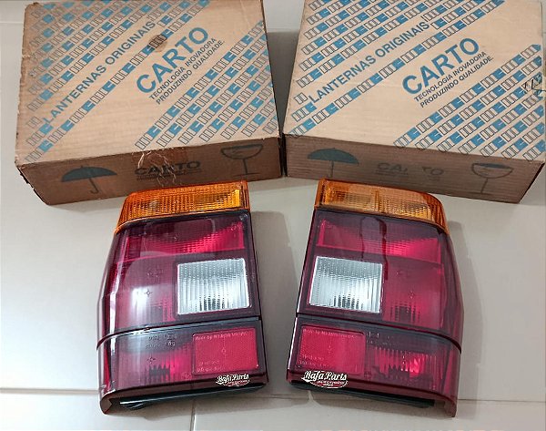 Par Lanterna Traseira Original Carto C/ Logo Fiat - Prêmio