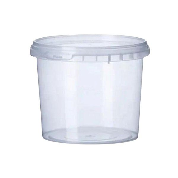P180 - Pote Plástico Redondo Com Lacre 180 ml - 100 unidades