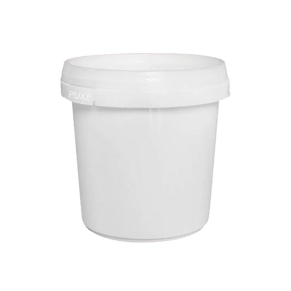 P220 Branco - Pote Plástico Redondo Com Lacre 220ml Branco - 100 unidades