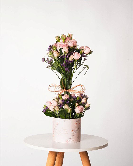ARRANJO TOPIARIA- MINI ROSAS