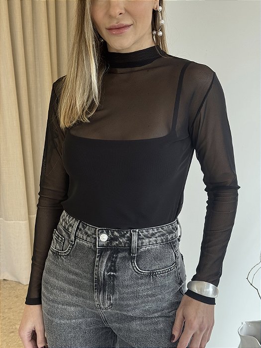 Blusa Tule Lisa