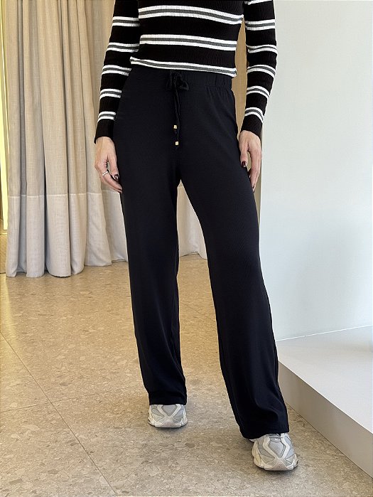 Calça Wide Leg Canelada Marcela