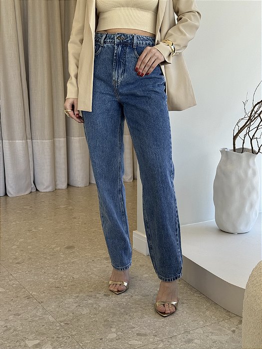 Calça Jeans Reta Laura