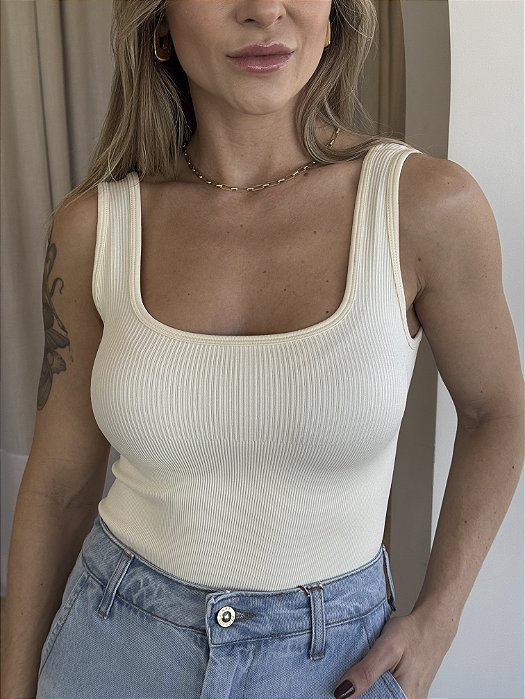 Body Canelado Cristina