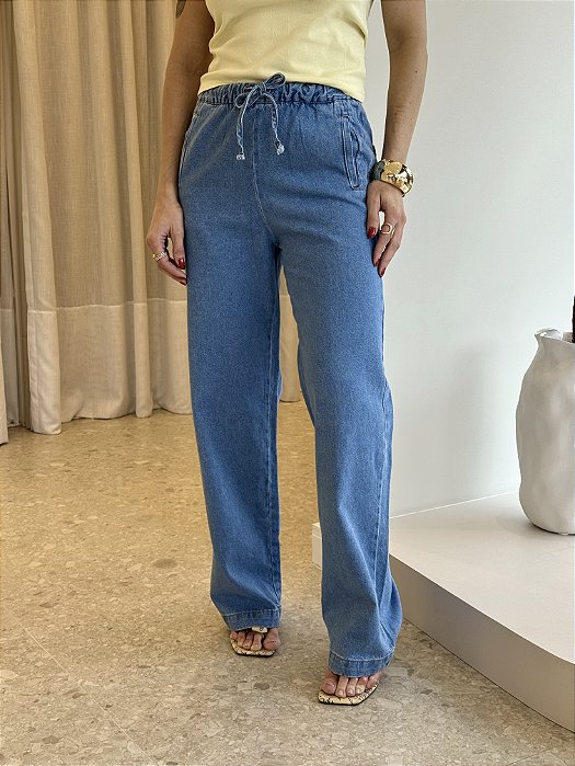 Calça Jeans Pantalona Eduarda