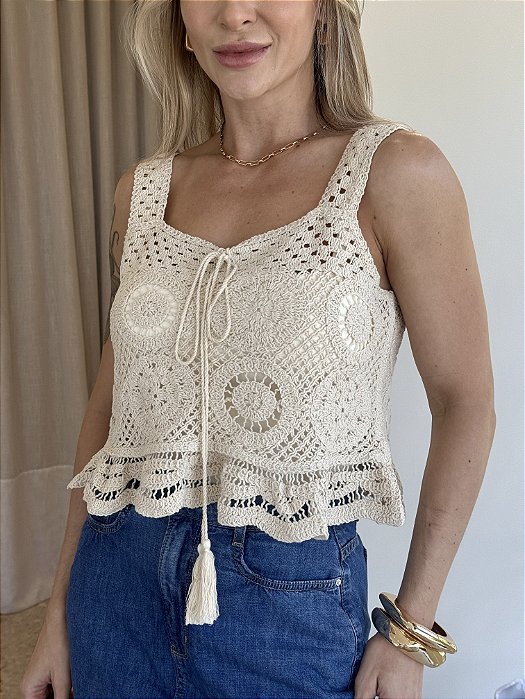 Cropped Croche Emilia