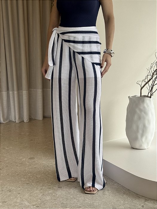 Calça Tricot com Lenço Ananda