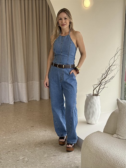 Macacão Balloon Jeans Thayna