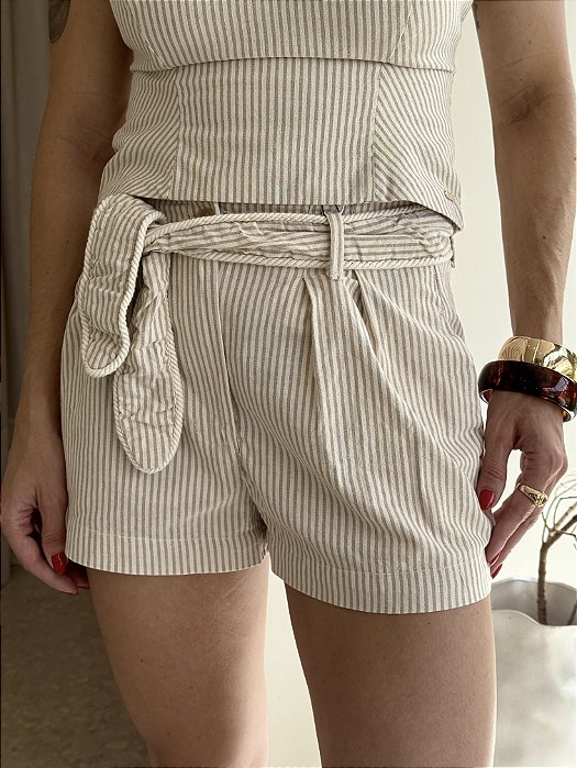 Shorts Listrado Liana