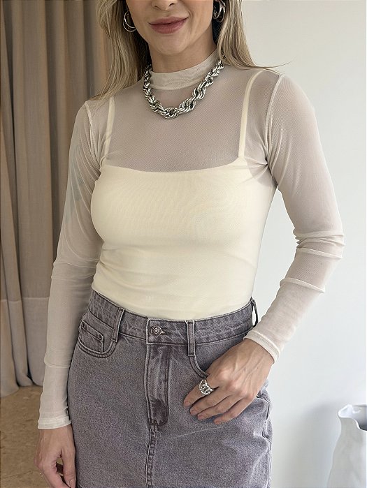 Body Tule Liso Liane