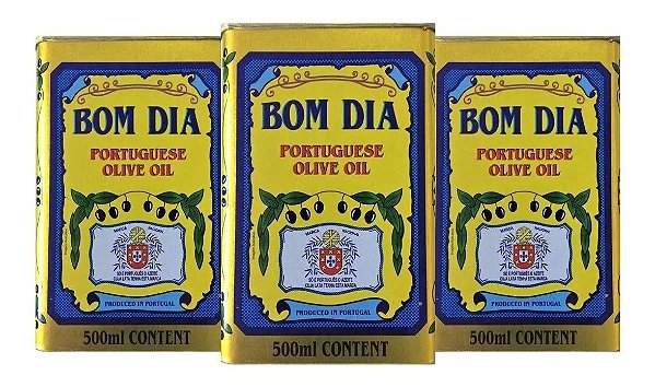 Azeite de Oliva Bom Dia Português Lata 500 Ml  - Kit 3 Latas