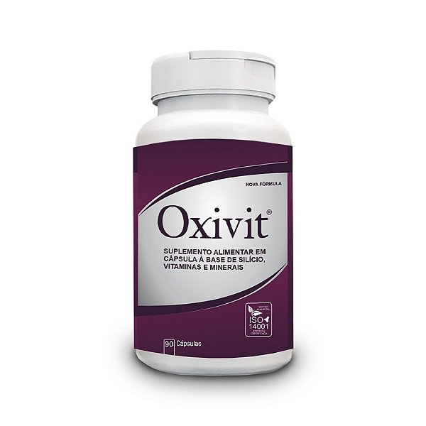 Oxivit - 60 Cápsulas SUPLEMENTO ALIMENTAR EM CÁPSULA À BASE DE SILÍCIO, VITAMINAS E MINERAIS.