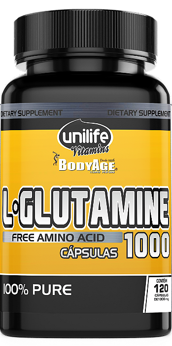 Glutamina pura - 120 cáps 1000 mg