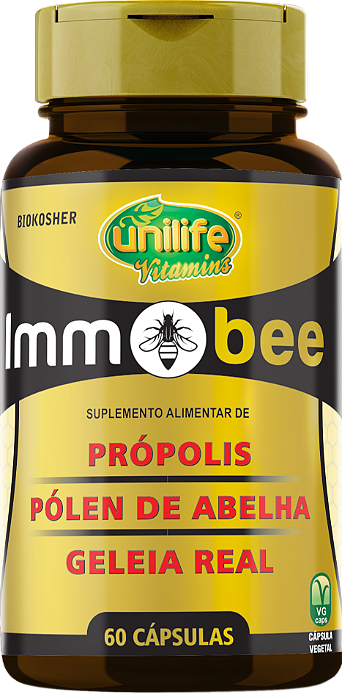 ImmoBee - Própolis, pólen de abelha e geleia real - 60 cáps