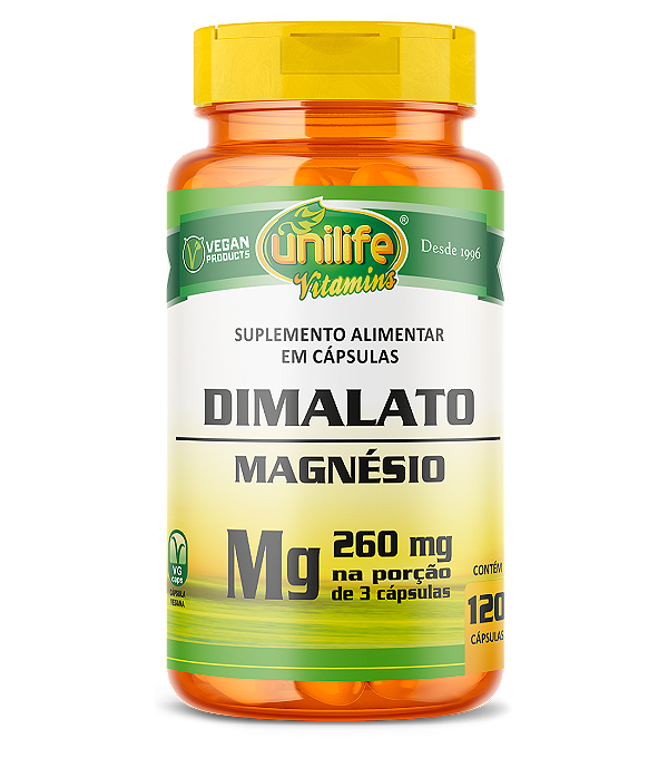 Magnésio dimalato - 120 cáps