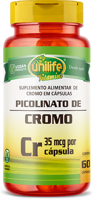 Picolinato de cromo - 60 cáps