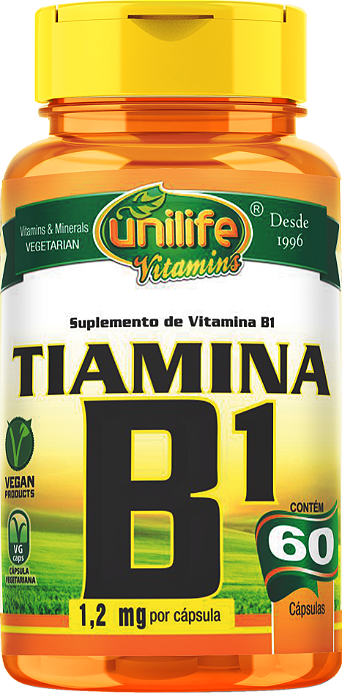 Vitamina B1 - Tiamina - 60 cáps