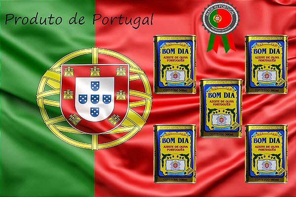Azeite de Oliva Bom Dia Português Lata 500 Ml - Kit com 5 Latas