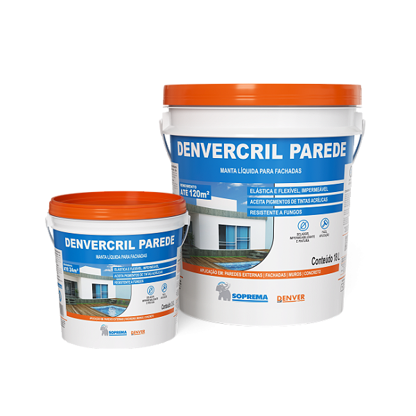 Denvercril Parede - Manta líquida para fachadas
