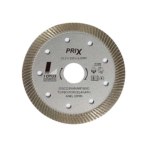 Disco Diamantado Turbo Porcelanato 110 X 1.0mm Prix Lotus
