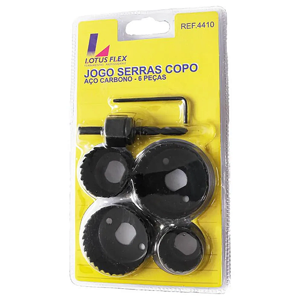 Jogo Serra Copo C/ 6un 32-38-51-54mm Flex Lotus