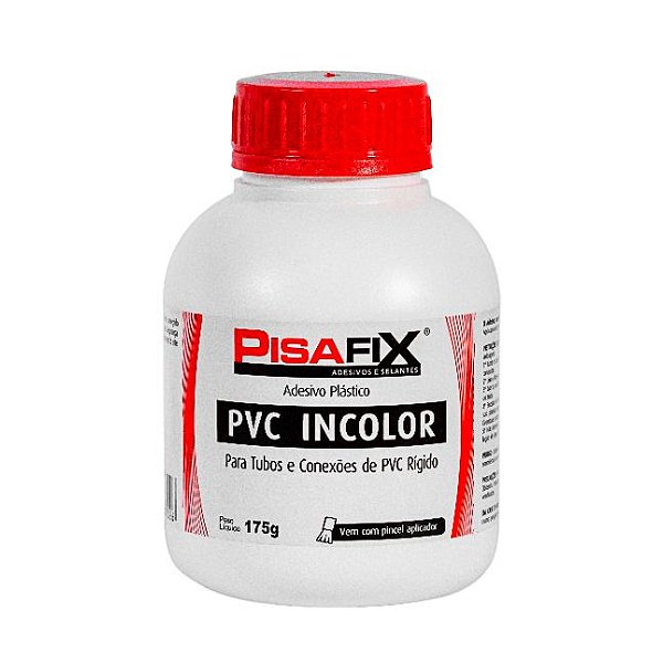Adesivo PVC 175g c/ Pincel Pisafix
