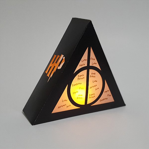 Luminária lembrancinha ou centro de mesa em PAPEL Harry Potter