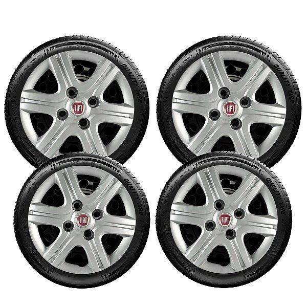 Kit Calota Fiat Palio Uno Siena Fiorino Mobbi Aro 13 080