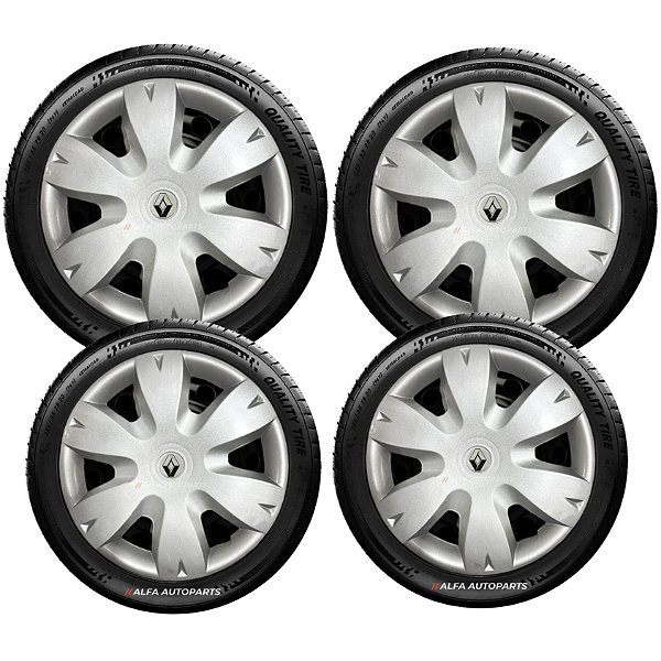Jogo Calota Aro 14 Renault Sandero Logan Megane Symbol 872