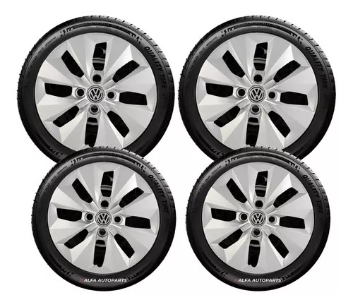 Jogo Calota Aro 14 Cubo Alto Gol Voyage G5 G6 112ca