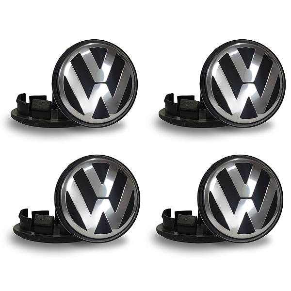 Jogo 4 Calota Centro Roda Volkswagen Passat Jetta Amarok
