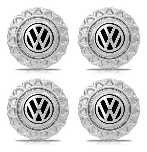 Jogo 4 Calota Centro Roda Vw Volkswagen Bbs Santana Vw